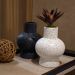 Vaso Decorativo em Cerâmica Flocos Branco 20x13 cm - D'Rossi