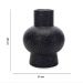 Vaso Decorativo em Cerâmica Flocos Preto 20x13 cm - D'Rossi