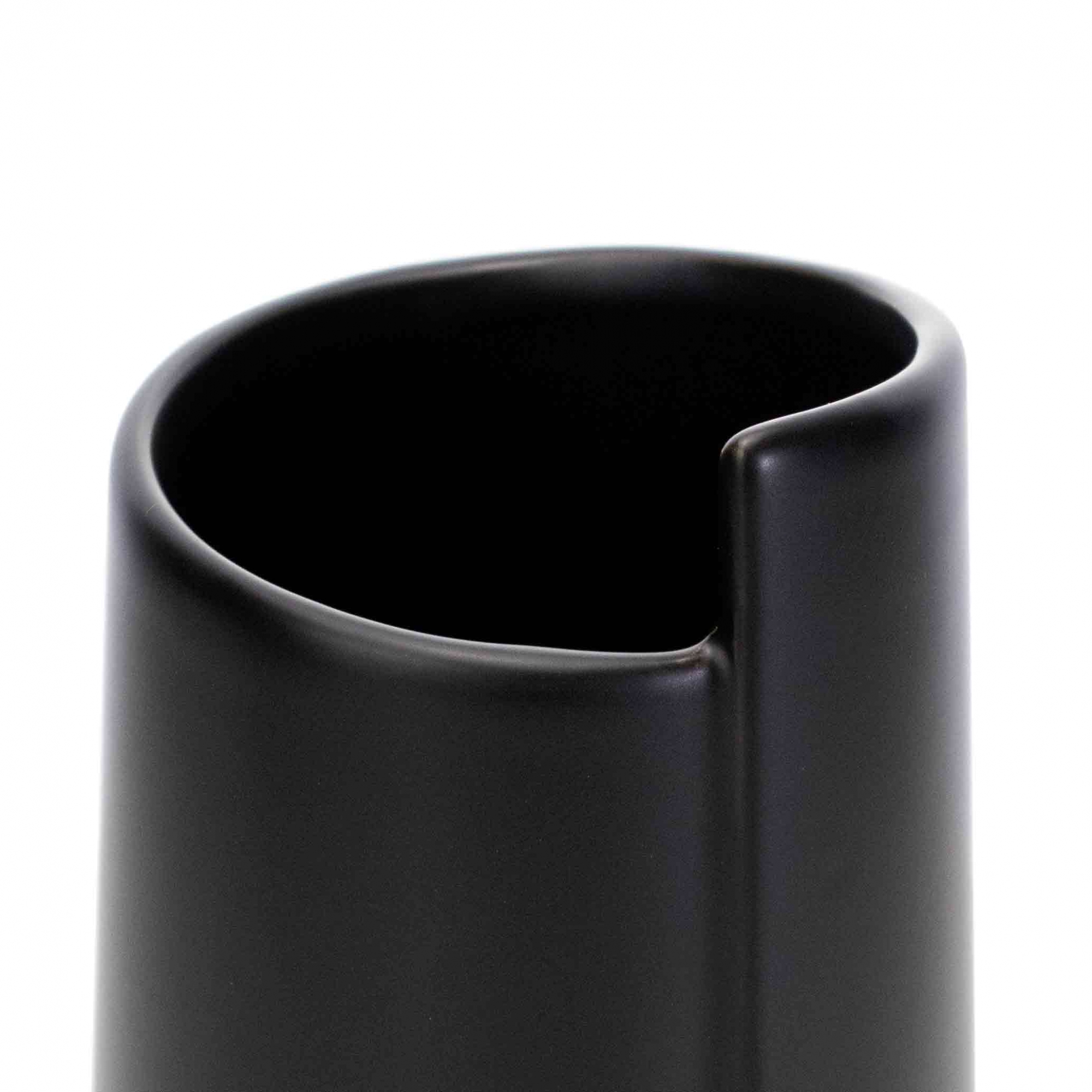 Vaso Decorativo em Cerâmica Preto 20x30 cm - D'Rossi