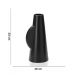 Vaso Decorativo em Cerâmica Preto 33x16 - D'Rossi