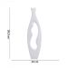 Vaso Decorativo em Cerâmica Vasado Branco 39,5x12 cm - D'Rossi