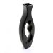 Vaso Decorativo em Cerâmica Vasado Preto 39,5x12 cm - D'Rossi