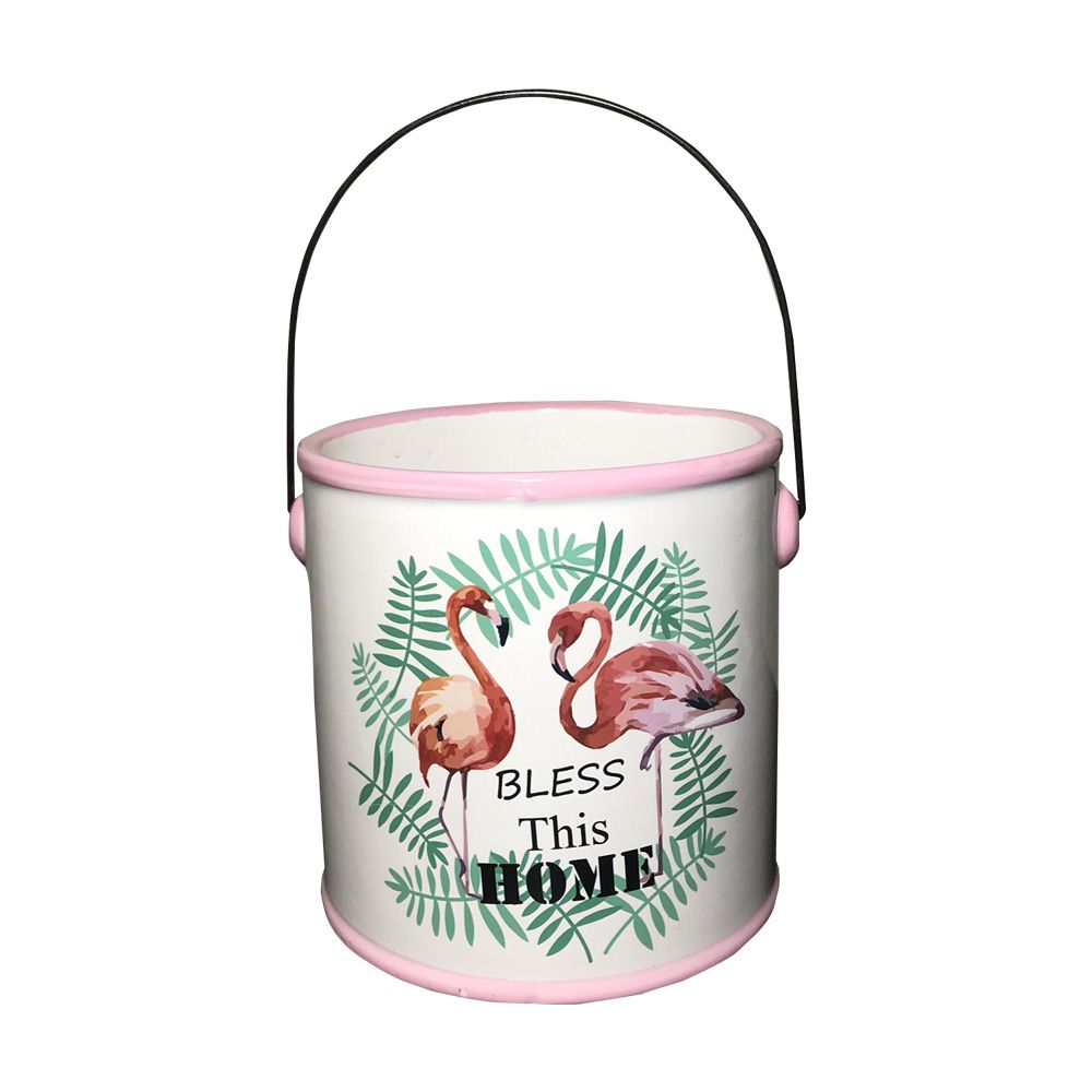 Vaso Decorativo em Ceramica com Alça 12,5cm - D'Rossi