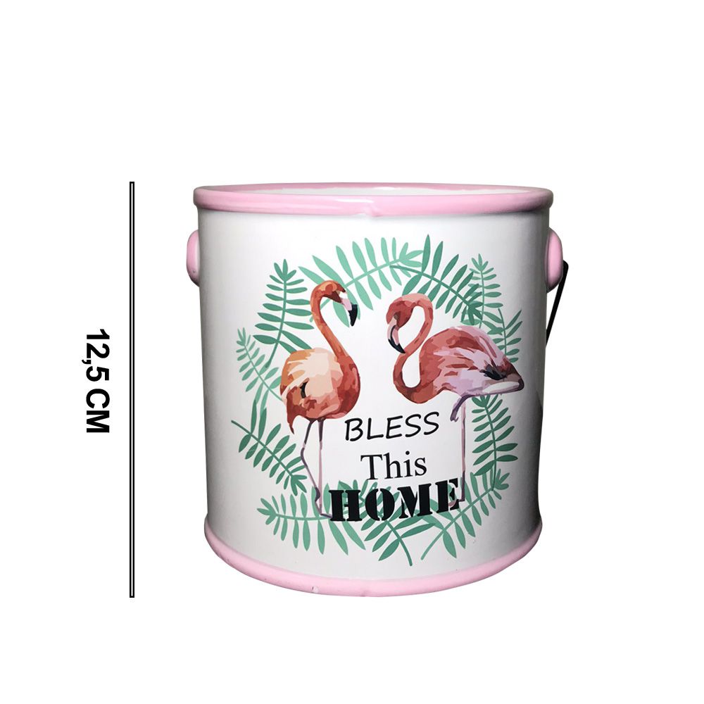 Vaso Decorativo em Ceramica com Alça 12,5cm - D'Rossi