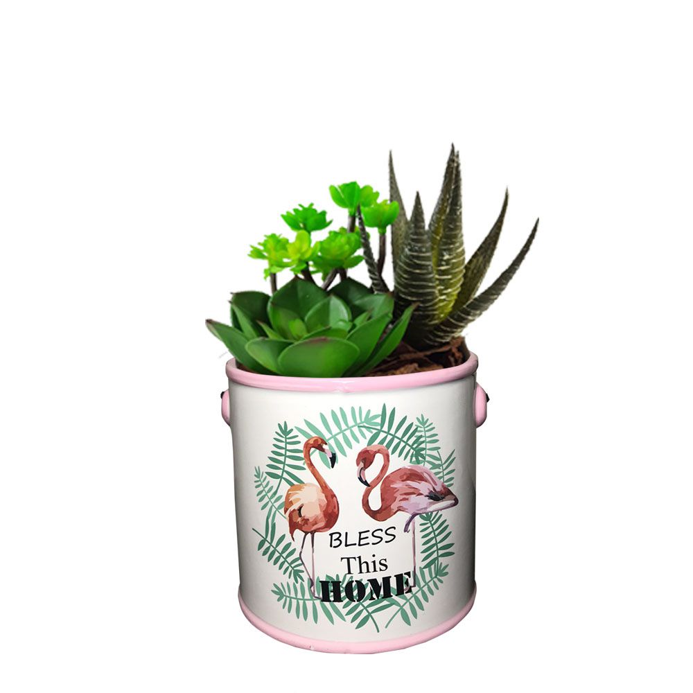 Vaso Decorativo em Ceramica com Alça 12,5cm - D'Rossi