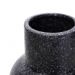 Vaso em Cerâmica Flocos Preto 24x13 cm - D'Rossi