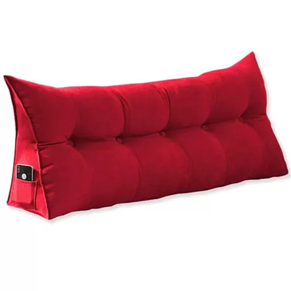 Almofada Para Cabeceira Apoio 140cm Suede Vermelho - DS Estofados