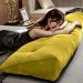 Almofada Para Cabeceira Apoio 90cm Suede Amarelo - DS Estofados