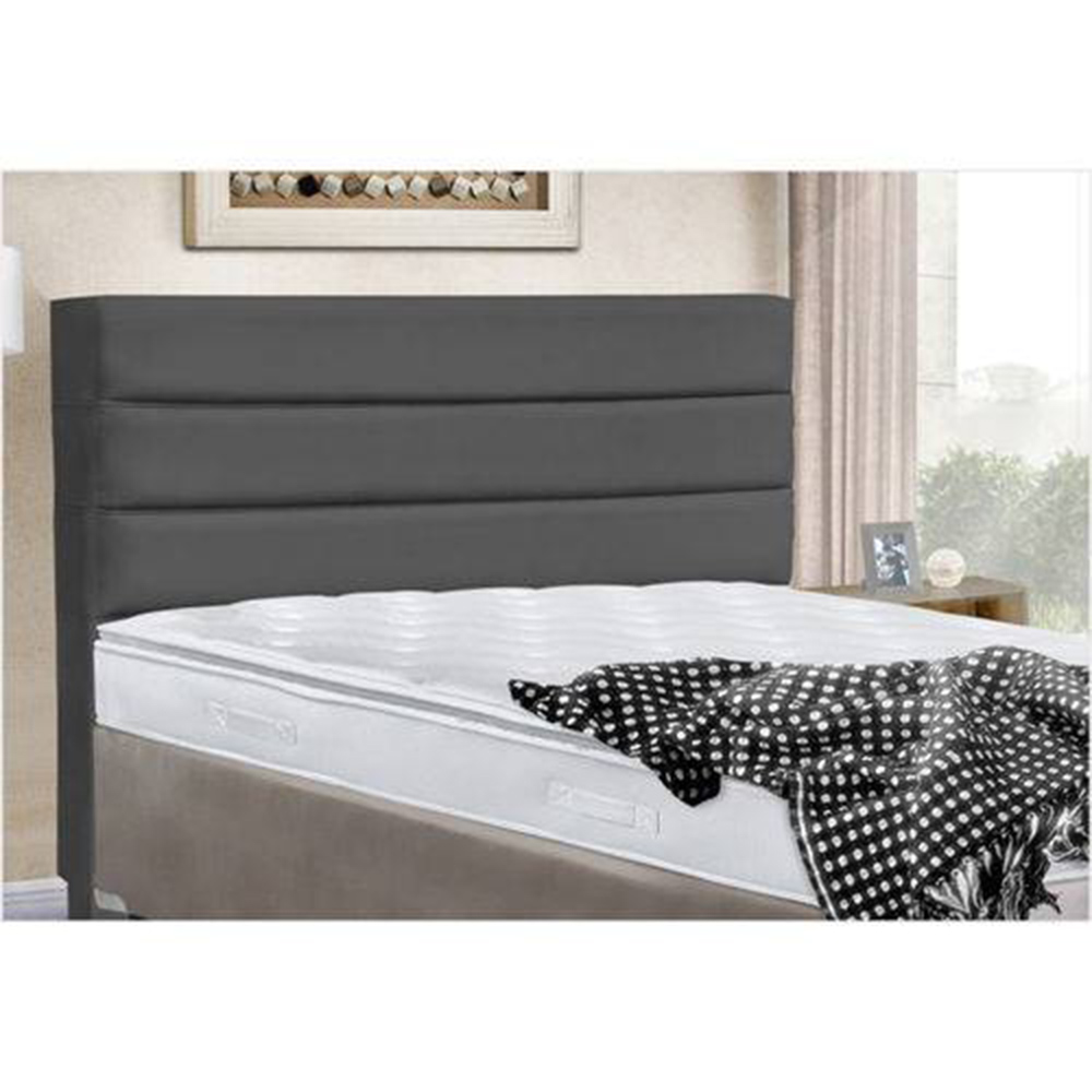 Cabeceira Cama Box Casal 160cm Turim Suede Cinza - DS Estofados