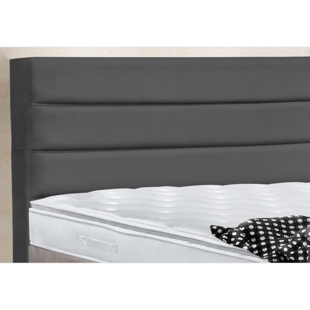 Cabeceira Cama Box Casal 160cm Turim Suede Cinza - DS Estofados
