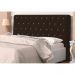 Cabeceira Casal 140 cm Para Cama Box Lady Corino Marrom Botões Strass - DS Móveis