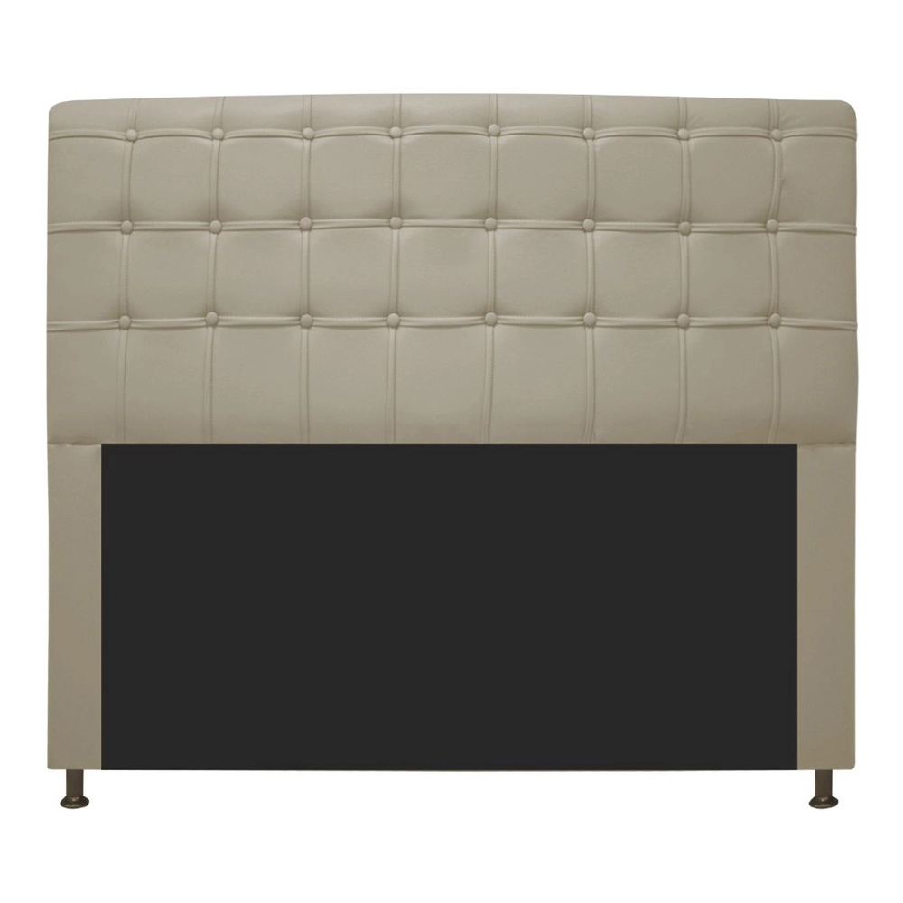 Cabeceira Casal 140cm Ana Para Cama Box Napa Bege - DS Estofados