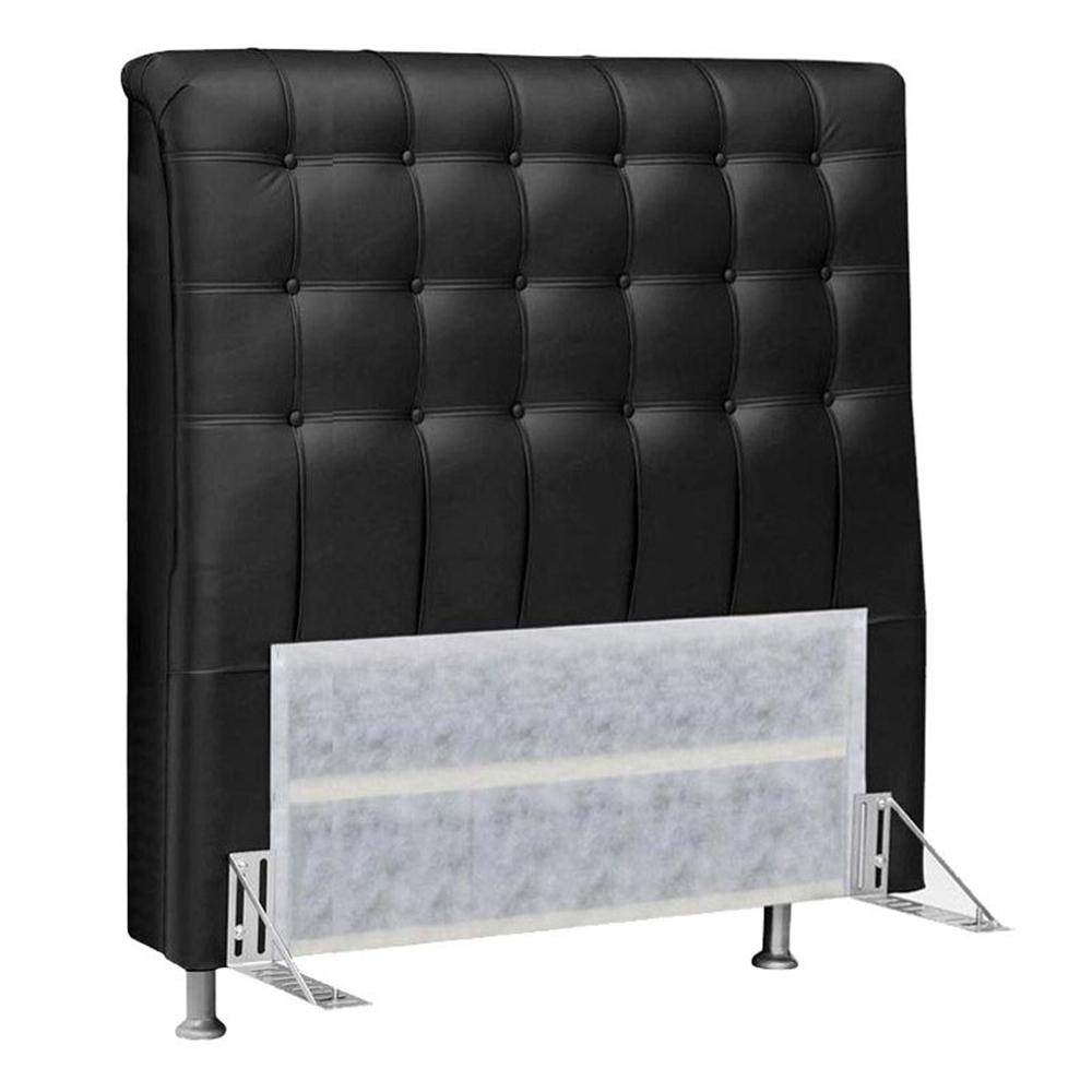 Cabeceira Casal 140cm Ana Para Cama Box Napa Preto - DS Estofados