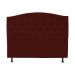 Cabeceira Casal 140cm Para Cama Box Diana Suede Bordô - DS Estofados