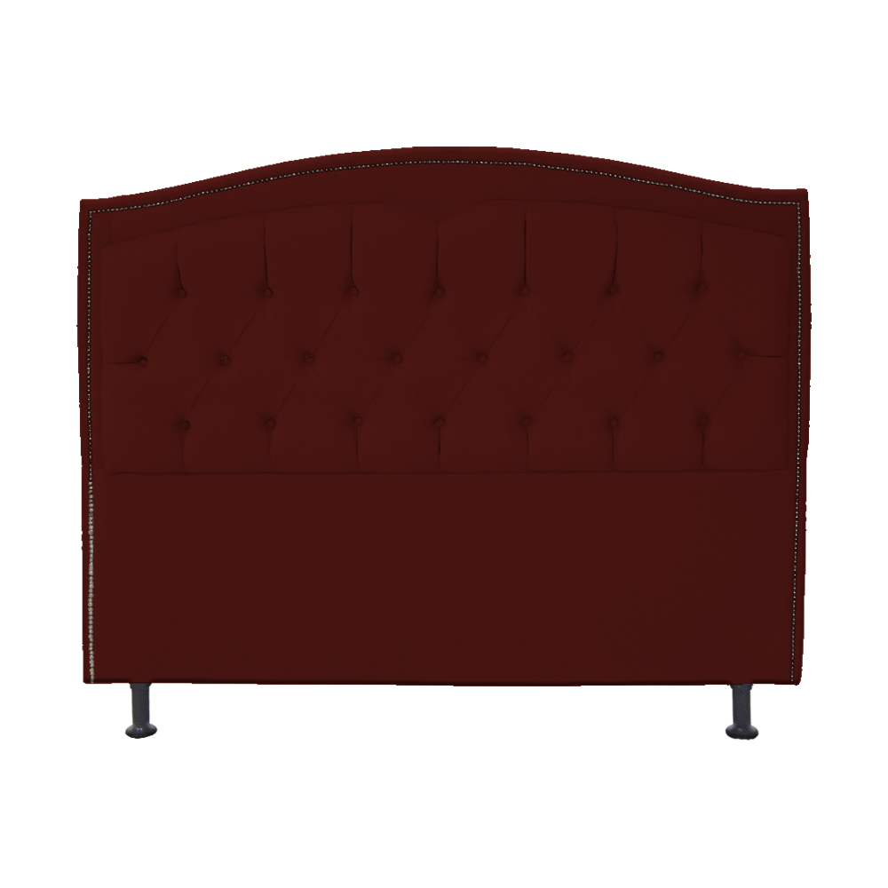 Cabeceira Casal 140cm Para Cama Box Diana Suede Bordô - DS Estofados