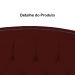 Cabeceira Casal 140cm Para Cama Box Diana Suede Bordô - DS Estofados