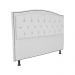Cabeceira Casal 140cm Para Cama Box Diana Suede Branco - DS Estofados