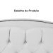 Cabeceira Casal 140cm Para Cama Box Diana Suede Branco - DS Estofados
