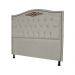Cabeceira Casal 140cm Para Cama Box Greta Suede Bege - DS Estofados