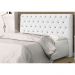 Cabeceira Casal 140cm Para Cama Box Lady Napa Branco Botão - DS Estofados