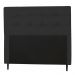 Cabeceira Casal 140cm Para Cama Box Luna Suede  Preto - DS Estofados