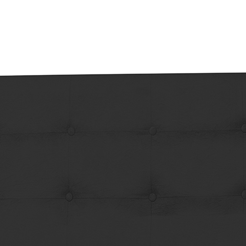 Cabeceira Casal 140cm Para Cama Box Luna Suede  Preto - DS Estofados