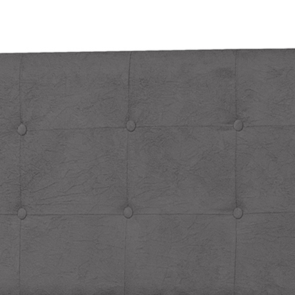 Cabeceira Casal 140cm Para Cama Box Luna Suede Amassado Cinza - DS Estofados