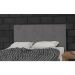 Cabeceira Casal 140cm Para Cama Box Luna Suede Amassado Cinza - DS Estofados