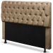 Cabeceira Casal 140cm Para Cama Box Paris Suede Capuccino - DS Estofados