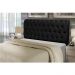 Cabeceira Casal 140cm Para Cama Box Paris Suede Preto - DS Estofados