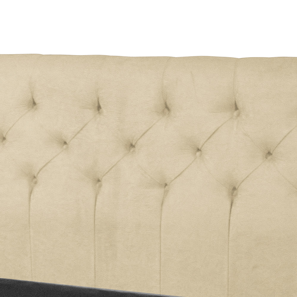 Cabeceira Casal 140cm Para Cama Box Ravena Napa Bege - DS Estofados