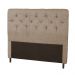Cabeceira Casal 140cm Para Cama Box Ravena Suede Amassado Bege - DS Estofados