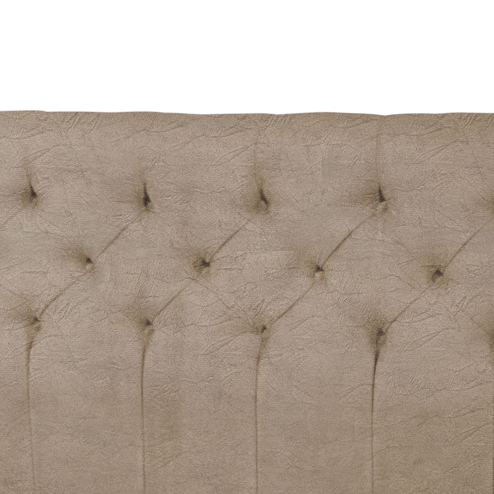 Cabeceira Casal 140cm Para Cama Box Ravena Suede Amassado Bege - DS Estofados