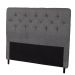 Cabeceira Casal 140cm Para Cama Box Ravena Suede Amassado Cinza - DS Estofados