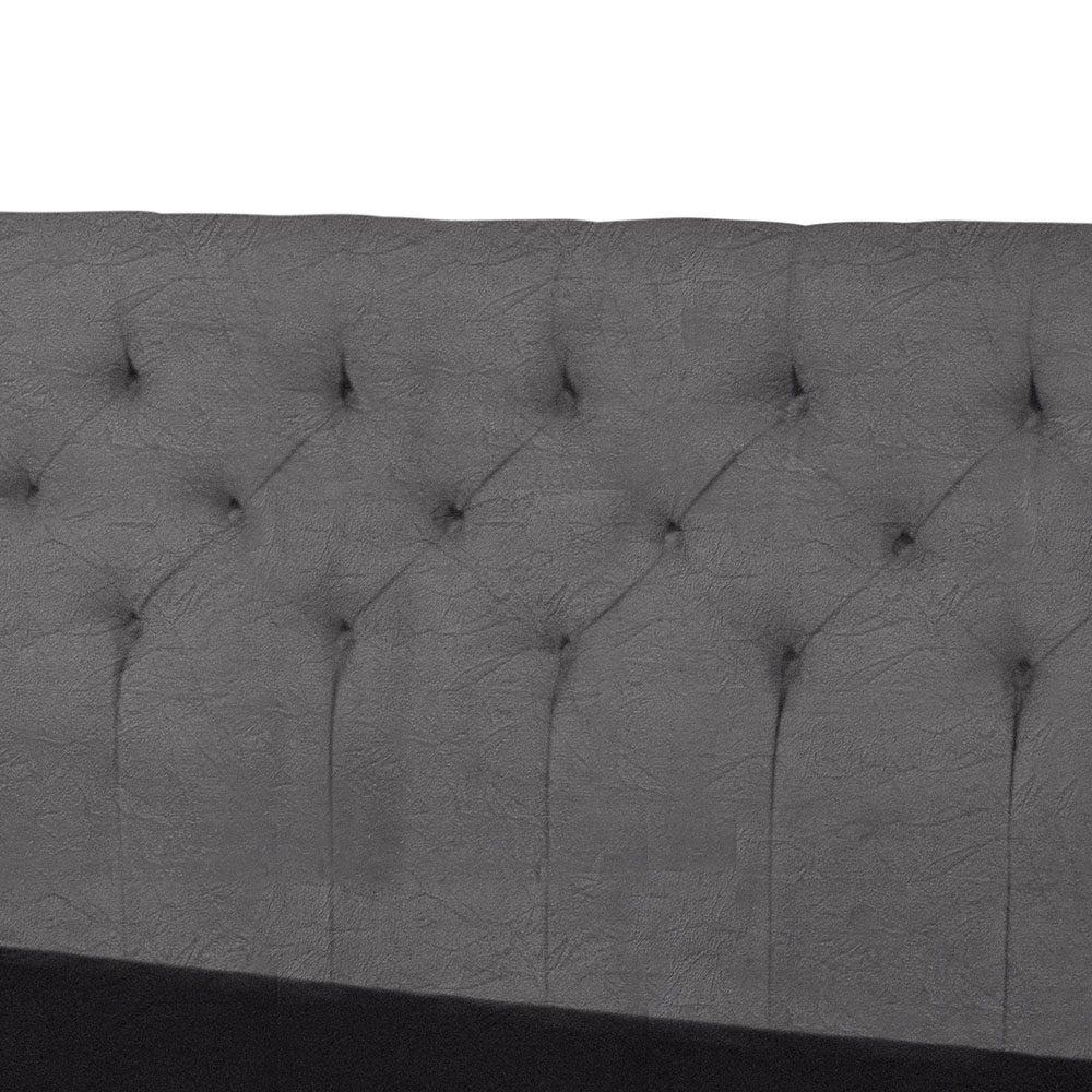 Cabeceira Casal 140cm Para Cama Box Ravena Suede Amassado Cinza - DS Estofados