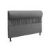 Cabeceira Casal 140cm Para Cama Box Vitória Suede Cinza - DS Estofados