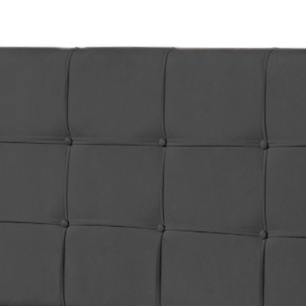 Cabeceira Casal Bari 140cm Para Cama Box Suede Cinza - DS Estofados