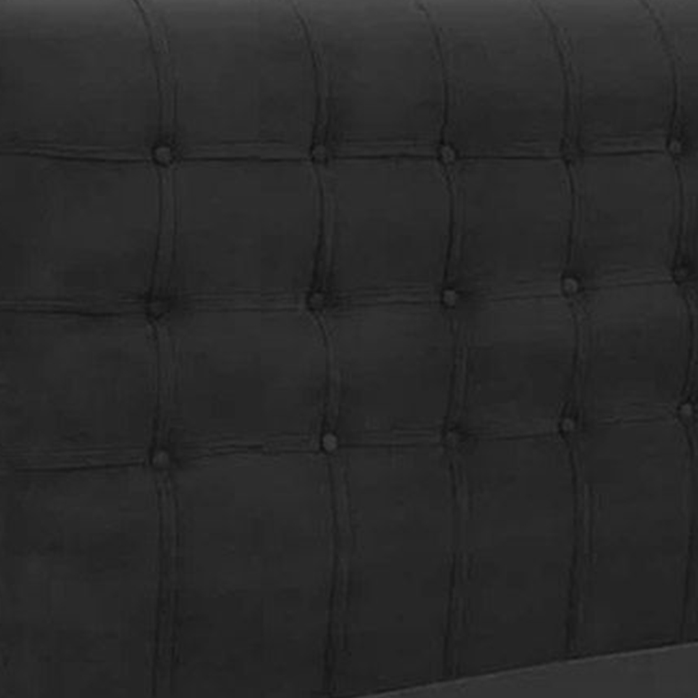 Cabeceira Casal Casal 140cm Ana Para Cama Box Suede Preto - DS Estofados