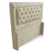 Cabeceira Casal Isa 140cm Para Cama Box Suede Amassado Bege - DS Móveis