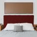Cabeceira Casal Juliana 140cm Para Cama Box Suede Bordô - DS Estofados