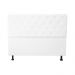 Cabeceira Casal Juliana 140cm Para Cama Box Suede Branco - DS Estofados