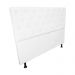Cabeceira Casal Juliana 140cm Para Cama Box Suede Branco - DS Estofados