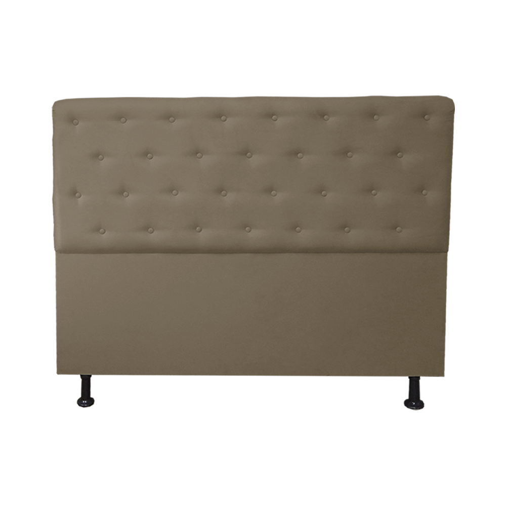 Cabeceira Casal Juliana 140cm Para Cama Box Suede Capuccino - DS Estofados
