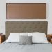 Cabeceira Casal Juliana 140cm Para Cama Box Suede Capuccino - DS Estofados