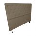Cabeceira Casal Juliana 140cm Para Cama Box Suede Capuccino - DS Estofados