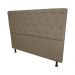 Cabeceira Casal Juliana 140cm Para Cama Box Suede Capuccino - DS Estofados