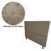 Cabeceira Casal Juliana 140cm Para Cama Box Suede Capuccino - DS Estofados