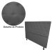 Cabeceira Casal Juliana 140cm Para Cama Box Suede Cinza - DS Estofados