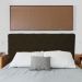 Cabeceira Casal Juliana 140cm Para Cama Box Suede Marrom - DS Estofados