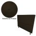 Cabeceira Casal Juliana 140cm Para Cama Box Suede Marrom - DS Estofados